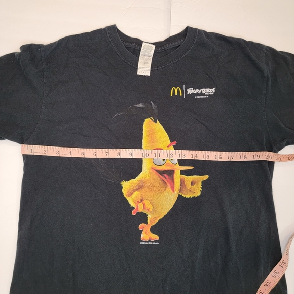 McDonald's Official Crew Angry Birds Movie Promotional T-Shirt 2016 Size Large - Picture 9 of 11
